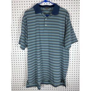 Peter Millar summer Comfort striped polo shirt size XL